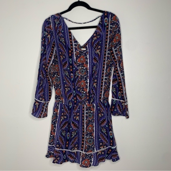 Pura Emocag bohemian print long sleeve pocket romper - Picture 14 of 15